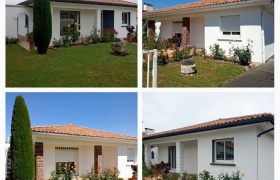 Ravalement de façade boiserie gouttière Anglet 64600