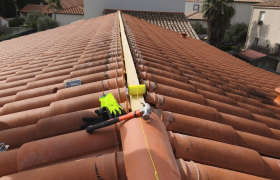 Toiture à Tarnos 40220 - Réfection de faîtage et travaux de maçonnerie de toit